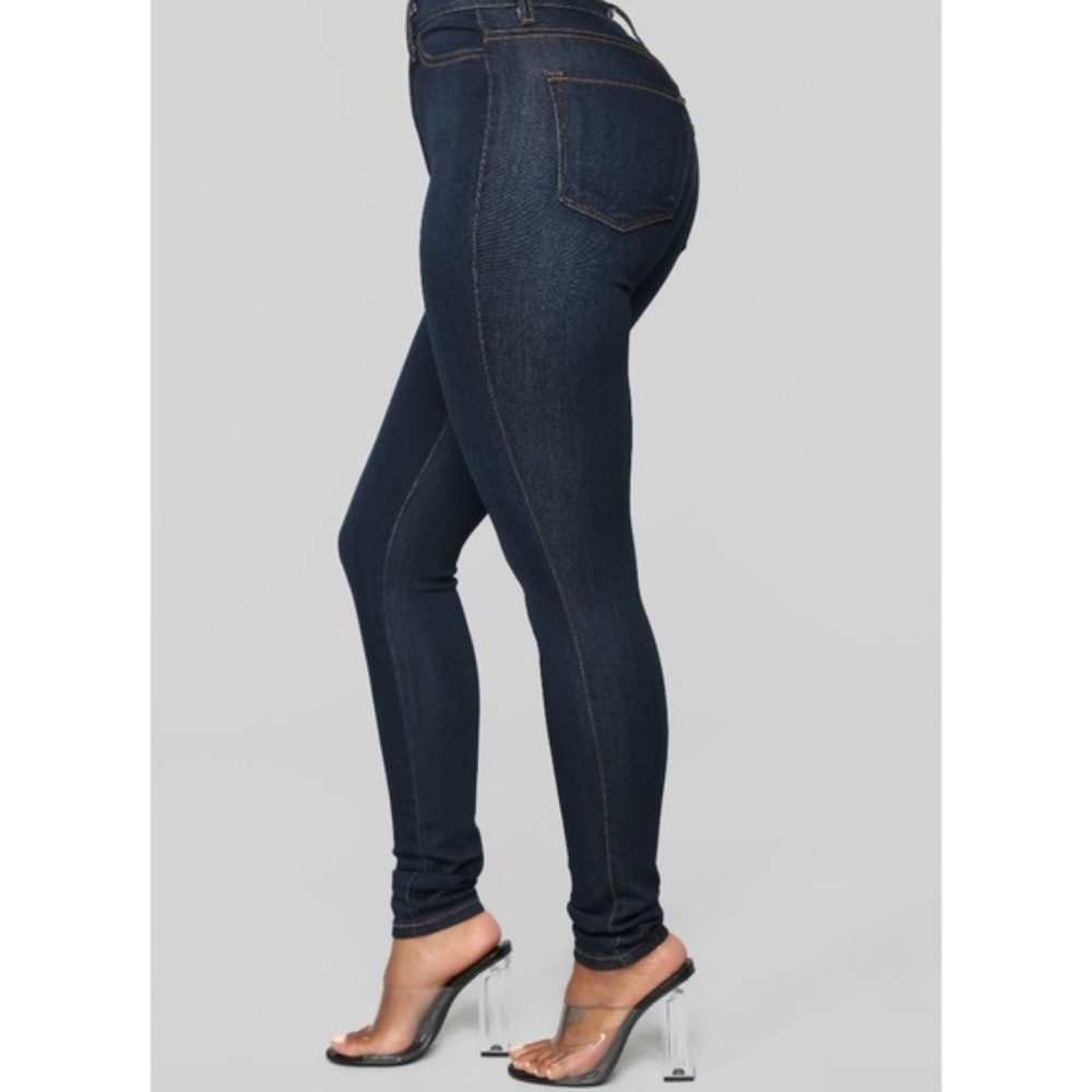 NEW Dark Denim Classic High Waist Skinny Jeans NWT - Picture 7 of 8